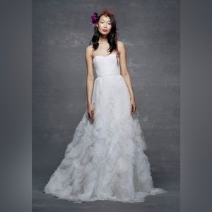 Marchesa Notte Strapless Tulle Wedding Gown